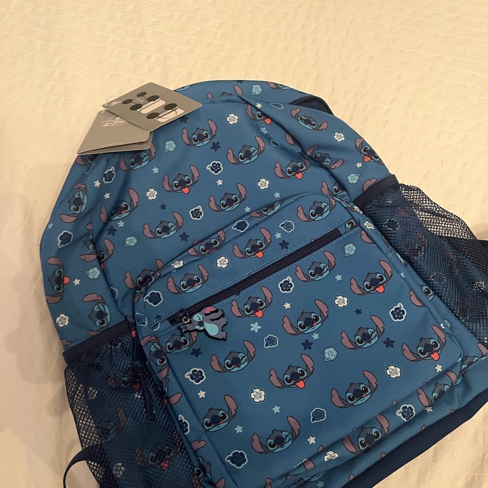 Disney Parks Stitch Faces Backpack. NWT.